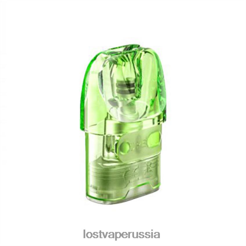 Lost Vape URSA сменные капсулы зеленый (пустой картридж для капсул объемом 2,5 мл) 6XB64J213 - Lost Vape Moscow
