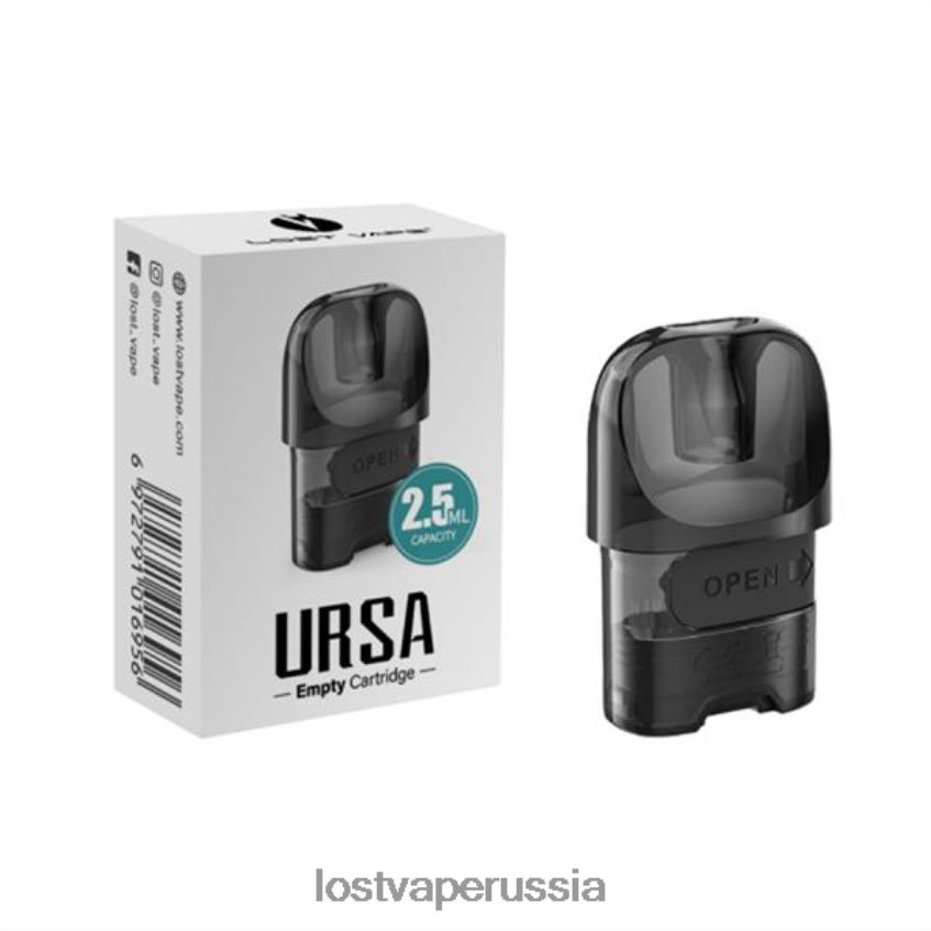 Lost Vape URSA сменные капсулы черный (пустой картридж на 2 мл) 6XB64J215 - Lost Vape Review Russia